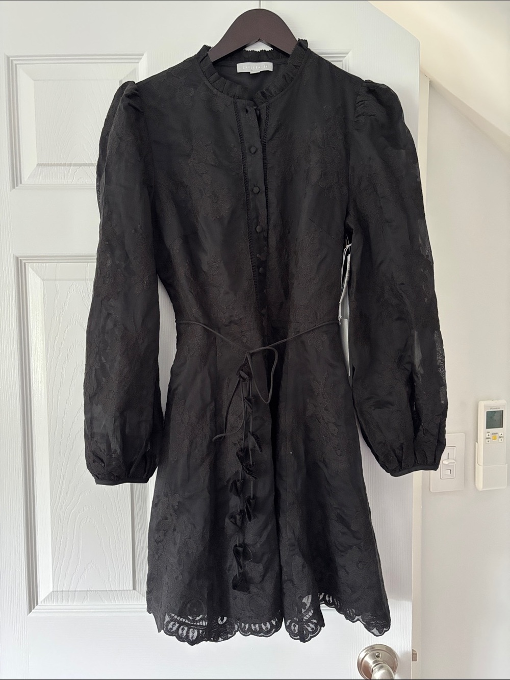 NWT Black Lace Long-Sleeve Dress